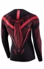 Bluza męska Brubeck Dry LS1743M czarny/czerwony