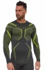 Bluza męska Brubeck Dry LS1743M grafit/limonka