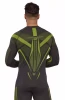 Bluza męska Brubeck Dry LS1743M grafit/limonka