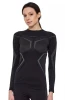 Bluza damska Brubeck Dry LS1736W czarny/grafit