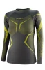 Bluza damska Brubeck Dry LS1736W szary/limonka