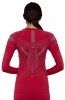 Bluza damska Brubeck Dry LS1736W malinowy/szary