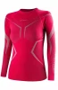 Bluza damska Brubeck Dry LS1736W malinowy/szary