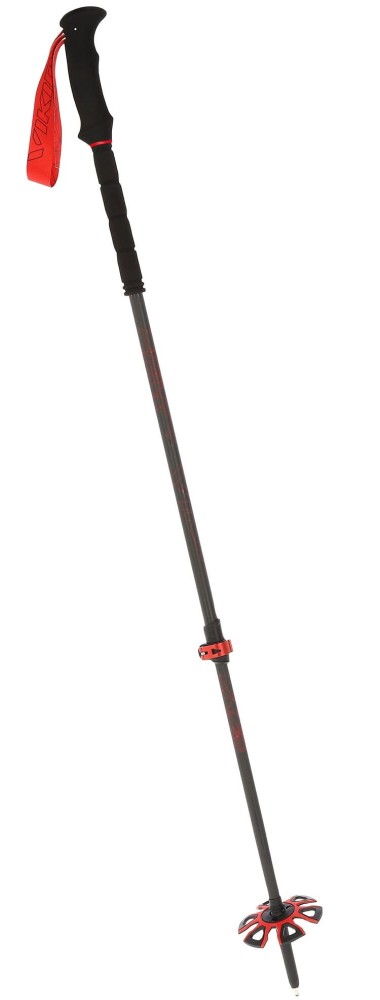 Kije Karbonowe Viking Spider 09 Czarno/Czerwone