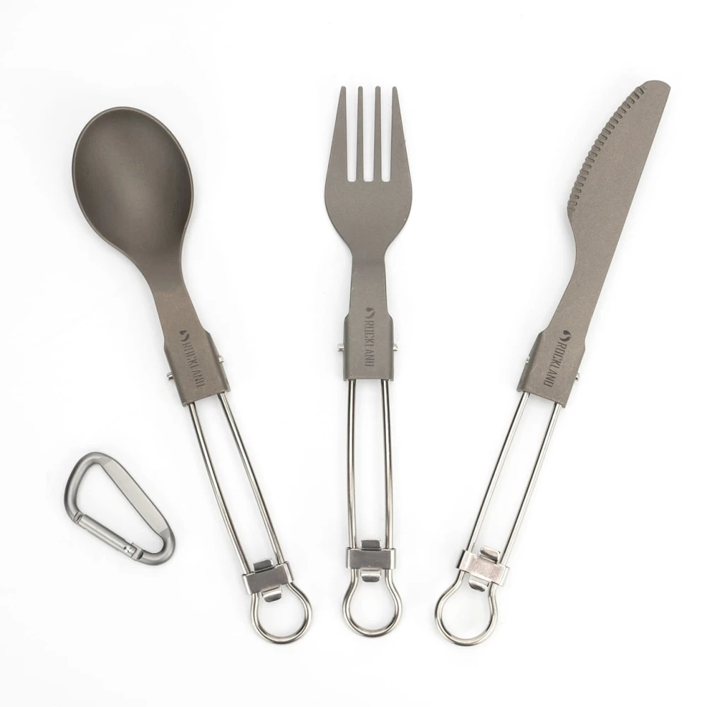 Zestaw sztućców turystycznch Rockland Titanium Tools