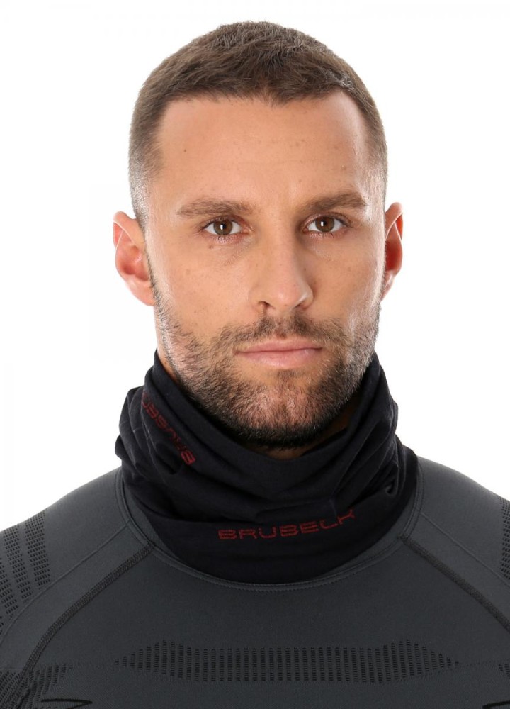 Komin Termoaktywny Wełniany Brubeck Wool KM10360 czarny