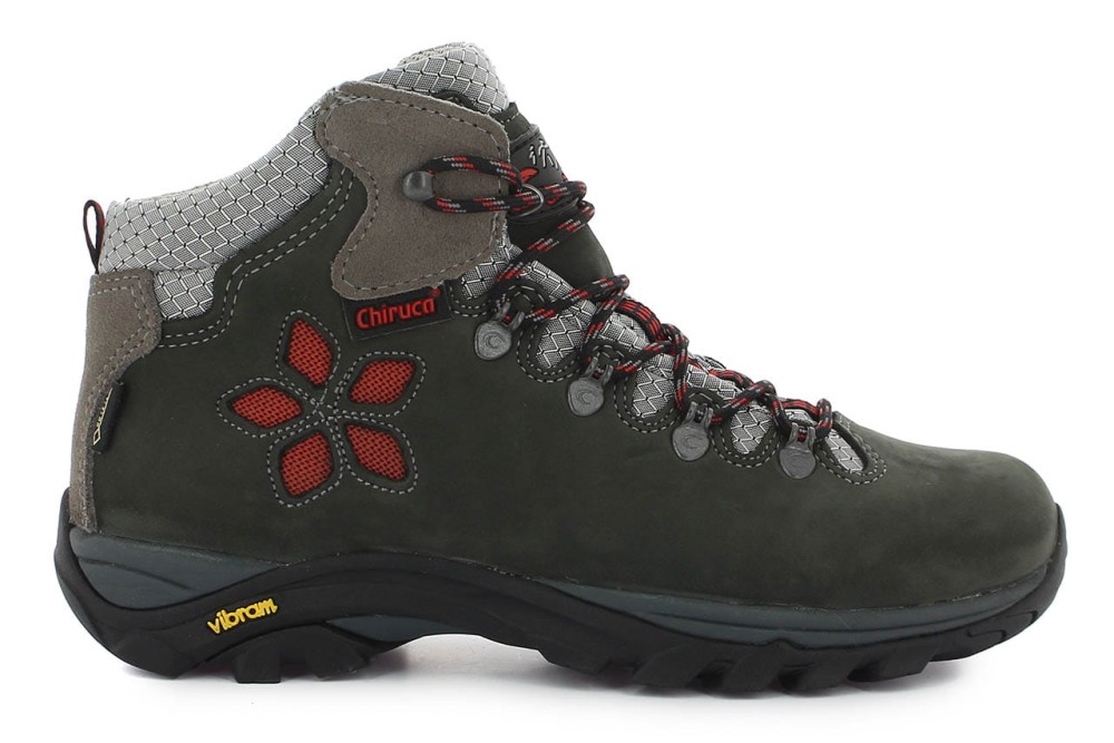 Buty Trekkingowe Damskie Chiruca Monique 09 Grafit Czerwony