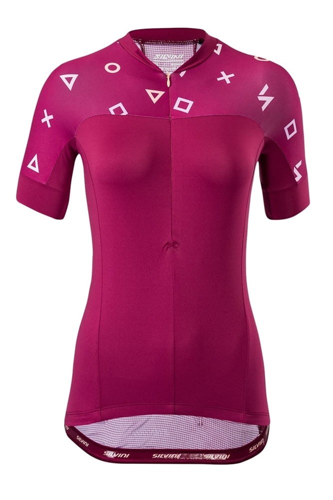 Koszulka rowerowa damska Silvini Catirina WD1621 burgundowy