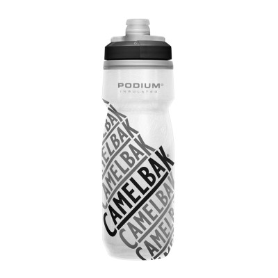 Bidon Camelbak Podium Chill 620ml Race Edition biały z nadrukiem 