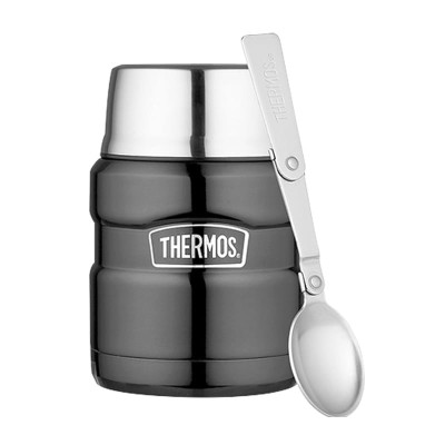 Termos obiadowy z łyżką Thermos 470ml metaliczny szary 173024