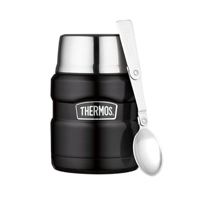 Termos obiadowy z łyżką Thermos 470ml czarny mat 173022