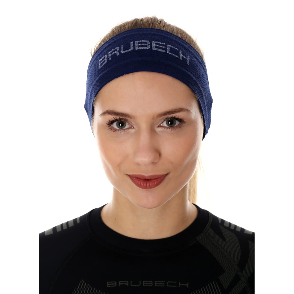 Opaska Unisex BRUBECK 3D PRO BD10050 Niebieski