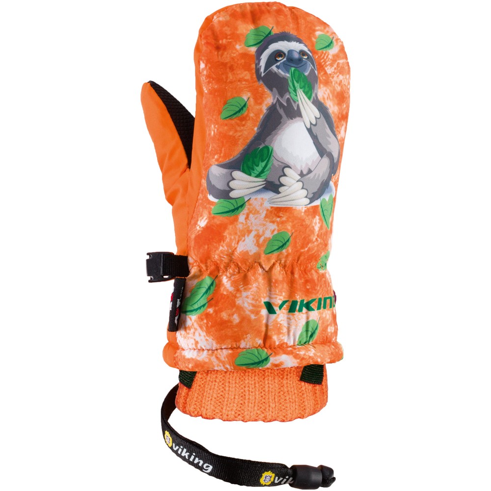Rękawice Narciarskie Dziecięce Viking Erin 54 pomarańczowy z leniwcem