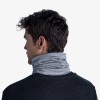 Chusta wielofunkcyjna z wełny merynosów Buff Merino Lightweight Solid Light Grey