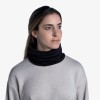 Komin wielofunkcyjny z wełny merynosów Buff Merino Heavyweight Solid Black