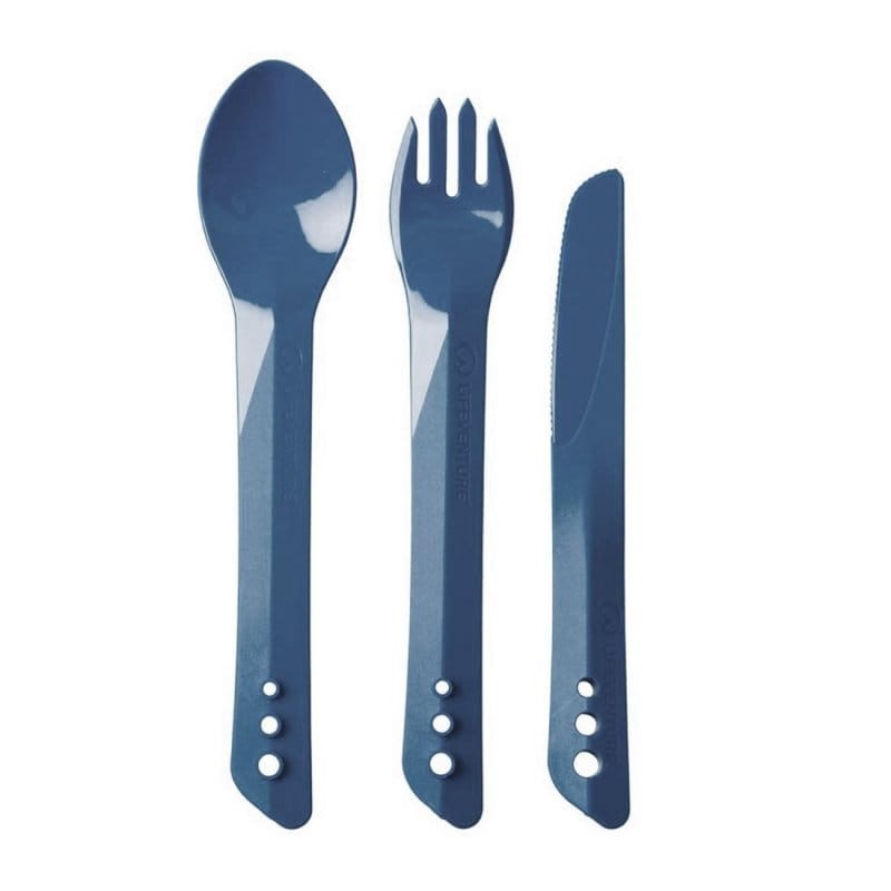 Sztućce turystyczne Lifeventure Ellipse Cutlery Set Granatowy
