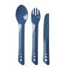 Sztućce turystyczne Lifeventure Ellipse Cutlery Set Granatowy