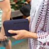 Portfel z ochroną przed kradzieżą Lifeventure RFID Mini Travel Wallet Recycled Navy Blue