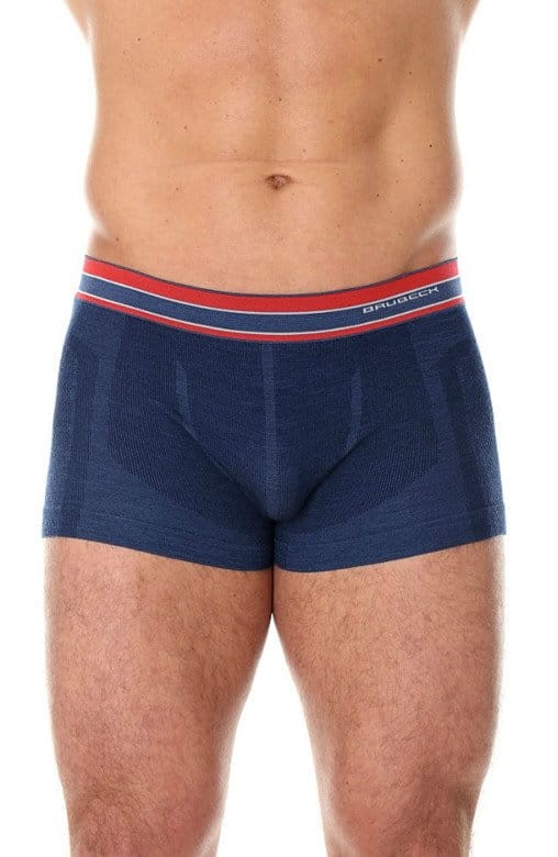 Bokserki Męskie BRUBECK Active Wool BX10870 Granatowe