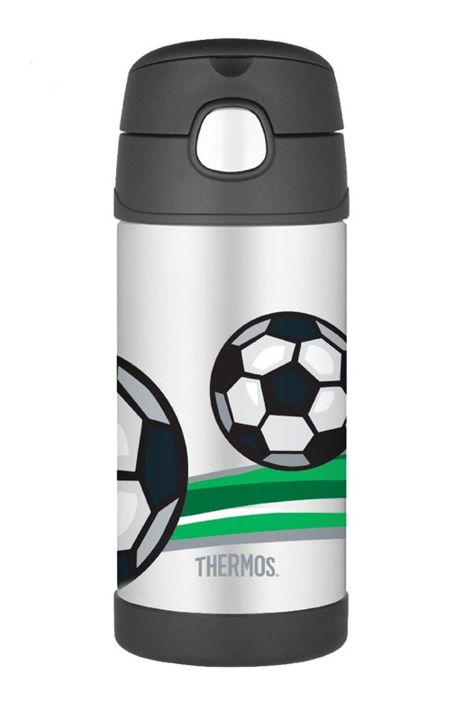Butelka termiczna ze słomką dla dzieci Thermos FUNtainer 355ml piłka nożna 120010