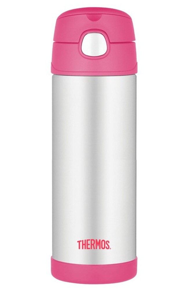 Butelka termiczna ze słomką dla dzieci Thermos FUNtainer 470ml różowy 120023