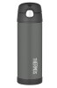 Butelka termiczna ze słomką dla dzieci Thermos FUNtainer 470ml czarny 120021