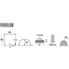 Pawilon High Peak Pavillon 3x3 szaro-zielony