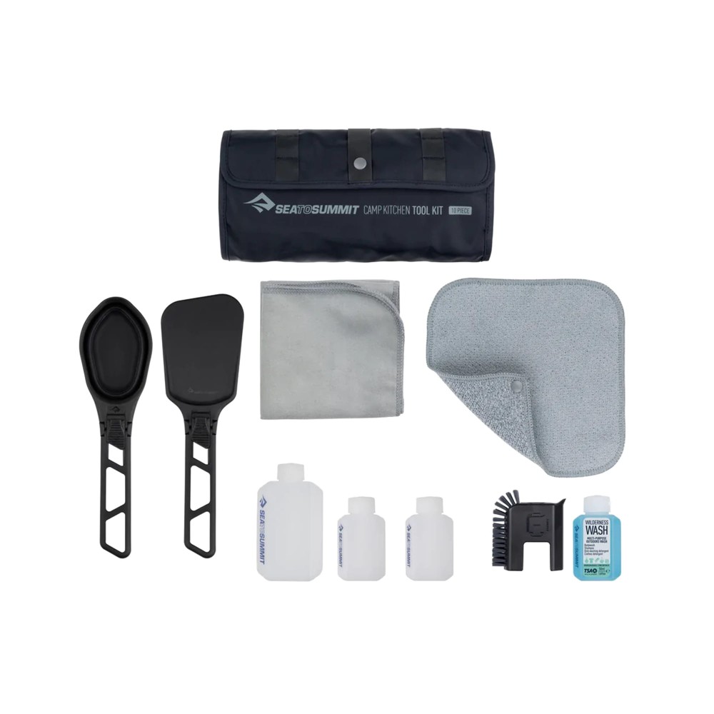 Zestaw do gotowania i sprzątania kuchni obozowej kompaktowy Sea to Summit Camp Kitchen Tool Kit