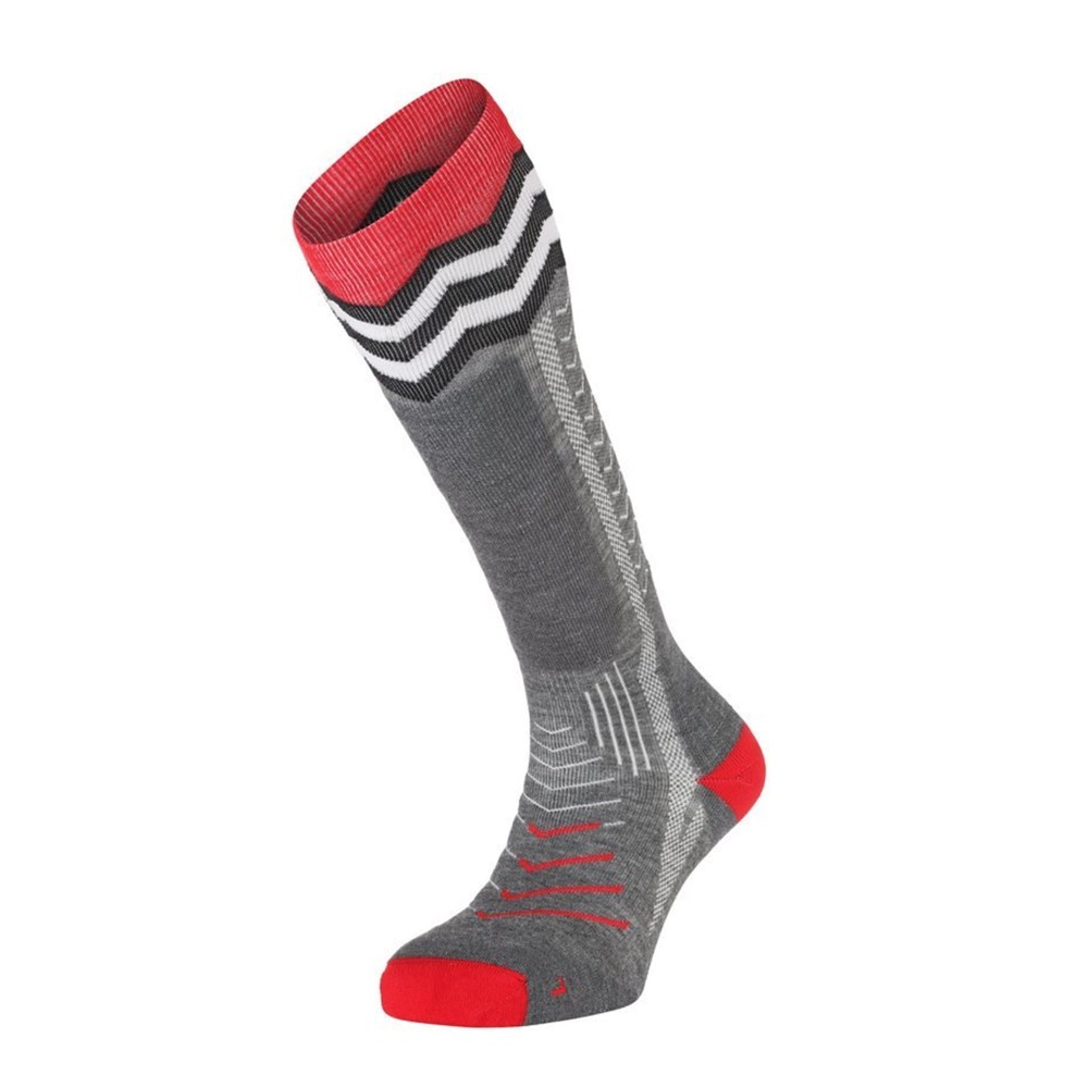 Skarpety narciarskie z wełny Merino Teko ecoSKI All-Mountain Medium Full Cushion 3.0 Grey/Red