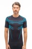 Koszulka termoaktywna męska Brubeck Dry SS13700 grafit/niebieski