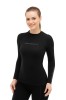 Koszulka termoaktywna damska z długim rękawem Brubeck 3D PRO LS15940 czarny