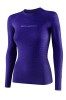 Koszulka termoaktywna damska z długim rękawem Brubeck 3D PRO LS15940 fioletowy