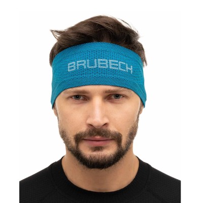 Opaska unisex Brubeck 3D PRO BD10050 niebieski/czarny