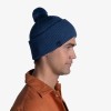 Czapka zimowa z wełny merino z pomponem Buff Lifestyle Knitted Hat Denim