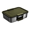 Pojemnik na jedzenie lunchbox stalowy z deską do krojenia Mizu 2150 ml safari green