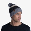 Czapka zimowa z pomponem Buff Knitted Hat Elon Ash