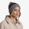 Czapka zimowa z pomponem Buff Knitted Hat Elon Ash