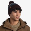 Czapka zimowa z pomponem Buff Knitted Hat Elon Maroon