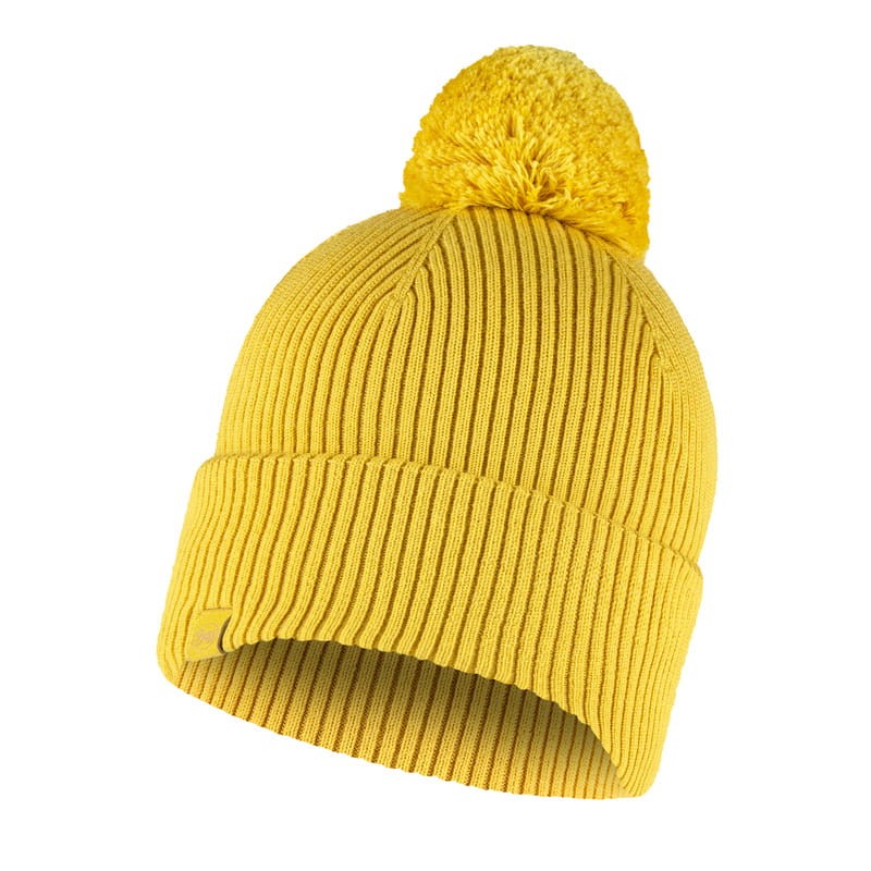 Czapka zimowa z wełny merino z pomponem Buff Lifestyle Knitted Hat Tim Honey