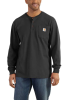 Koszulka męska z długim rękawem Carhartt Pocket Henley L/S BLK czarny