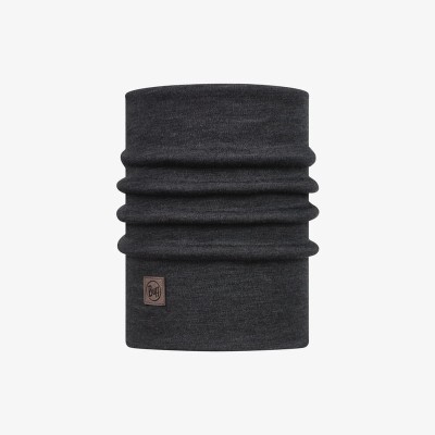 Komin wielofunkcyjny z wełny merynosów Buff Merino Heavyweight Solid Grey