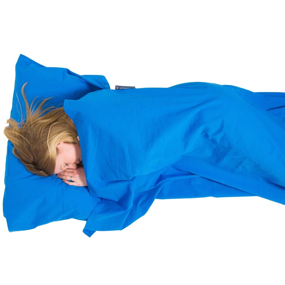 Wkładka do śpiwora Lifeventure Cotton Sleeping Bag Liner Rectangular Blue