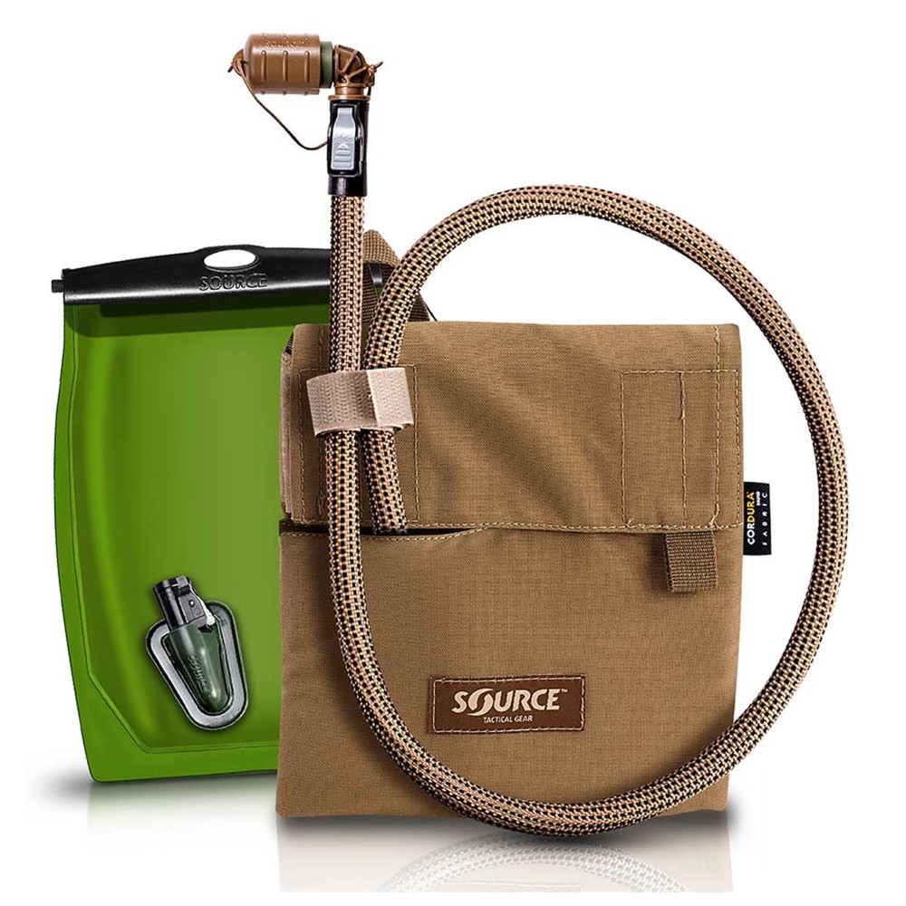 Bukłak na wodę z pokrowcem Source Tactical Gear Kangaroo 1l coyote