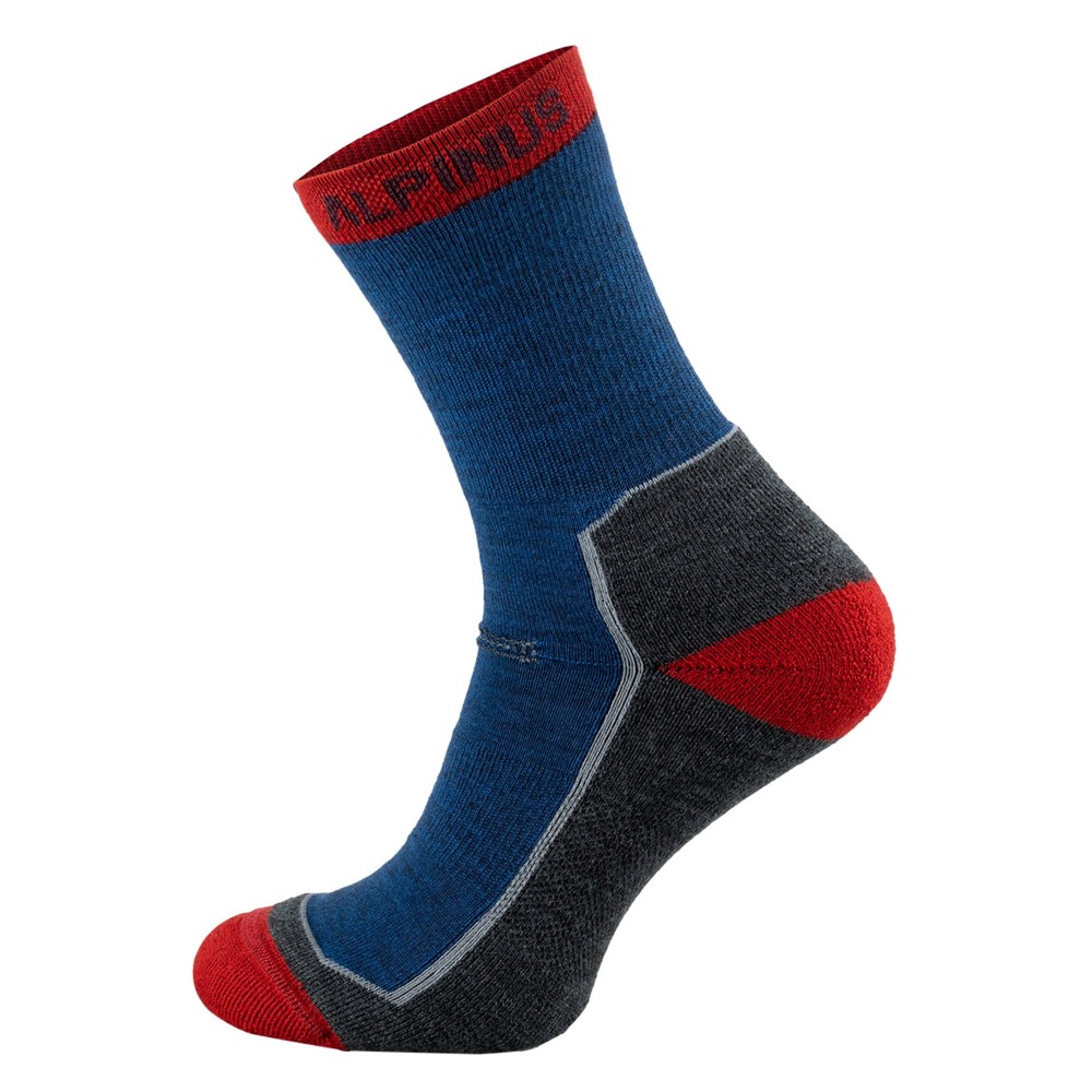 Skarpety trekkingowe z merino Alpinus Avril niebieski