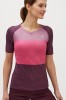 Koszulka rowerowa MTB damska Silvini Stabina WD1432 5291 różowo-fioletowy