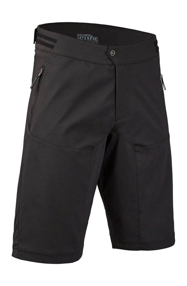 Spodenki rowerowe męskie Silvini Dello MP1615 0810 czarno-szary