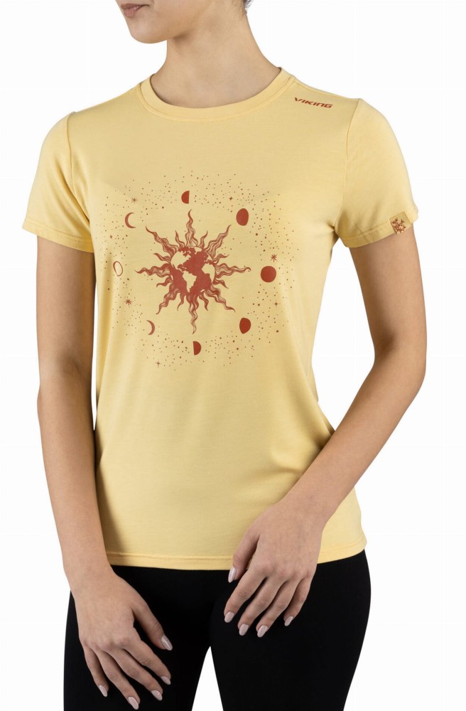 Koszulka damska bambusowa Viking Hopi T-Shirt 8200 beżow