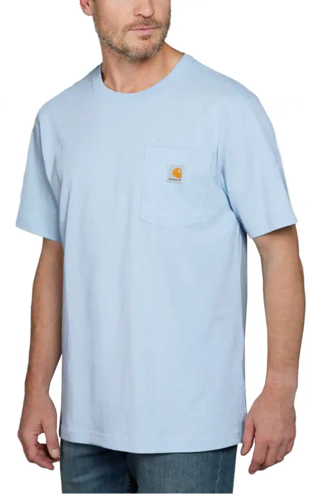 Koszulka męska T-shirt Carhartt Heavyweight Pocket K87 HA9 Moonstone