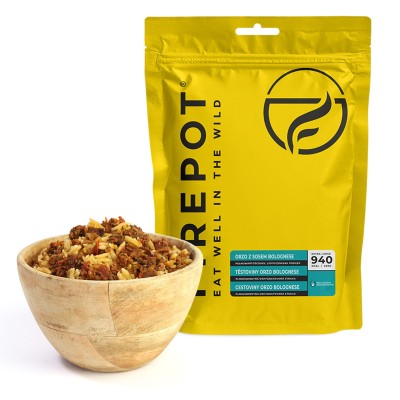 posiłek suszony Firepot Orzo z sosem Bolognese 200g