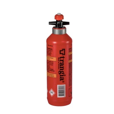 Butelka na paliwo z zaworem bezpieczeństwa Trangia Plastic Bottle 0,5L czerwony